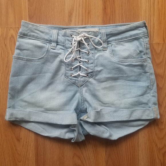 pacsun lace up shorts